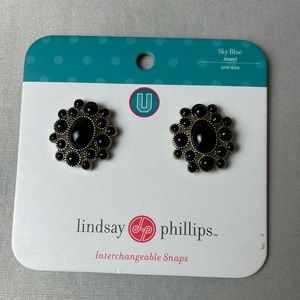 Lindsay Phillips Interchangeable Snaps For Shoes Floral style One Size